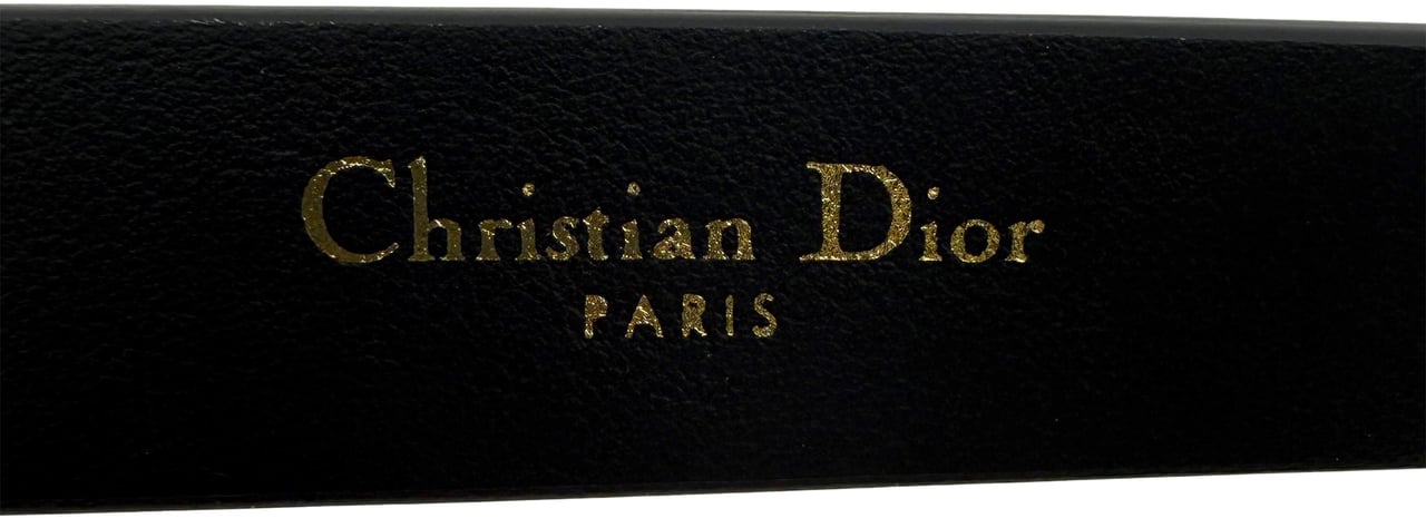 Dior Christian Dior Miss Dior Gürtel aus glattem Kalbsleder 80 Schwarz / neuwertig Zwart