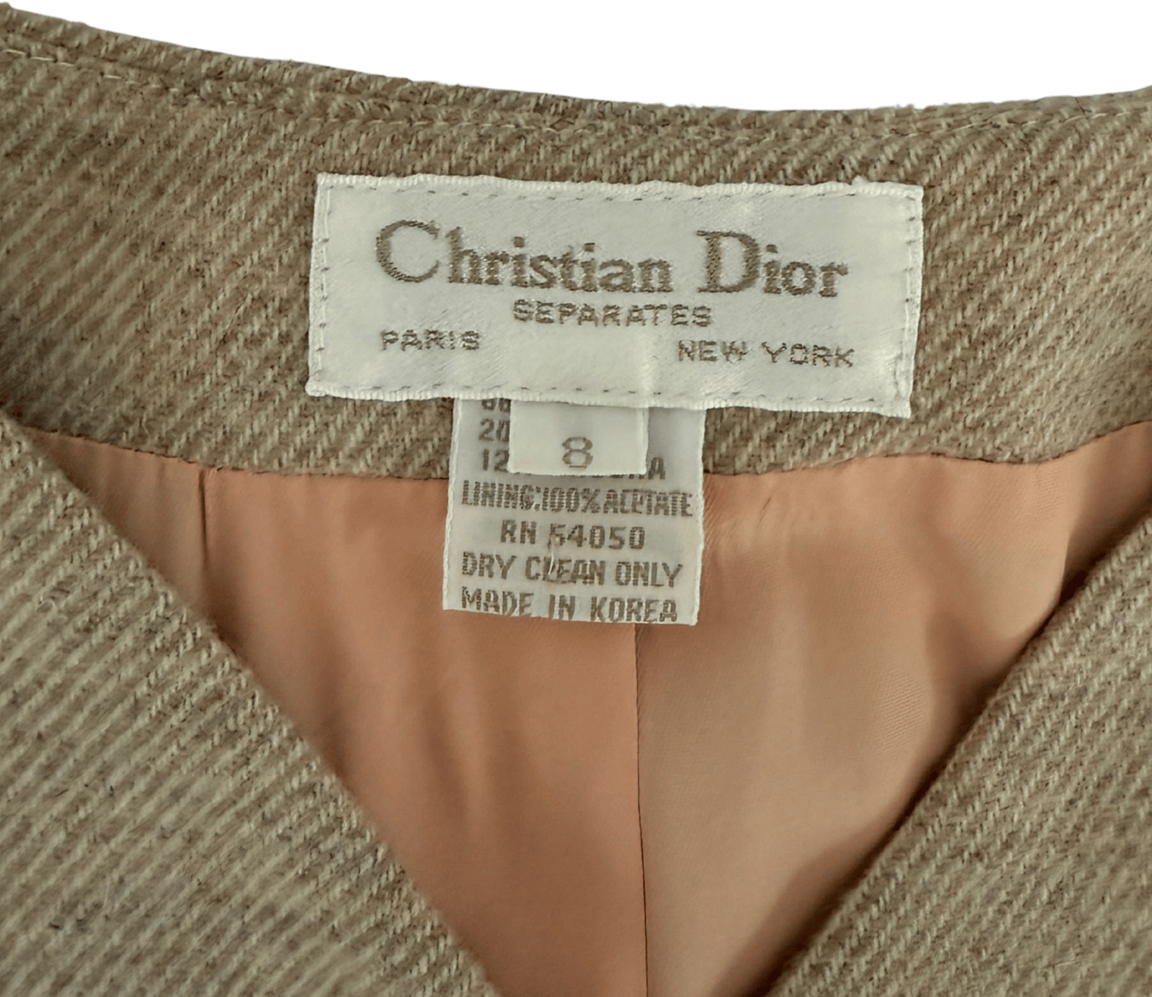 Dior Dior Blazer Größe 8 Beige / sehr gut Beige