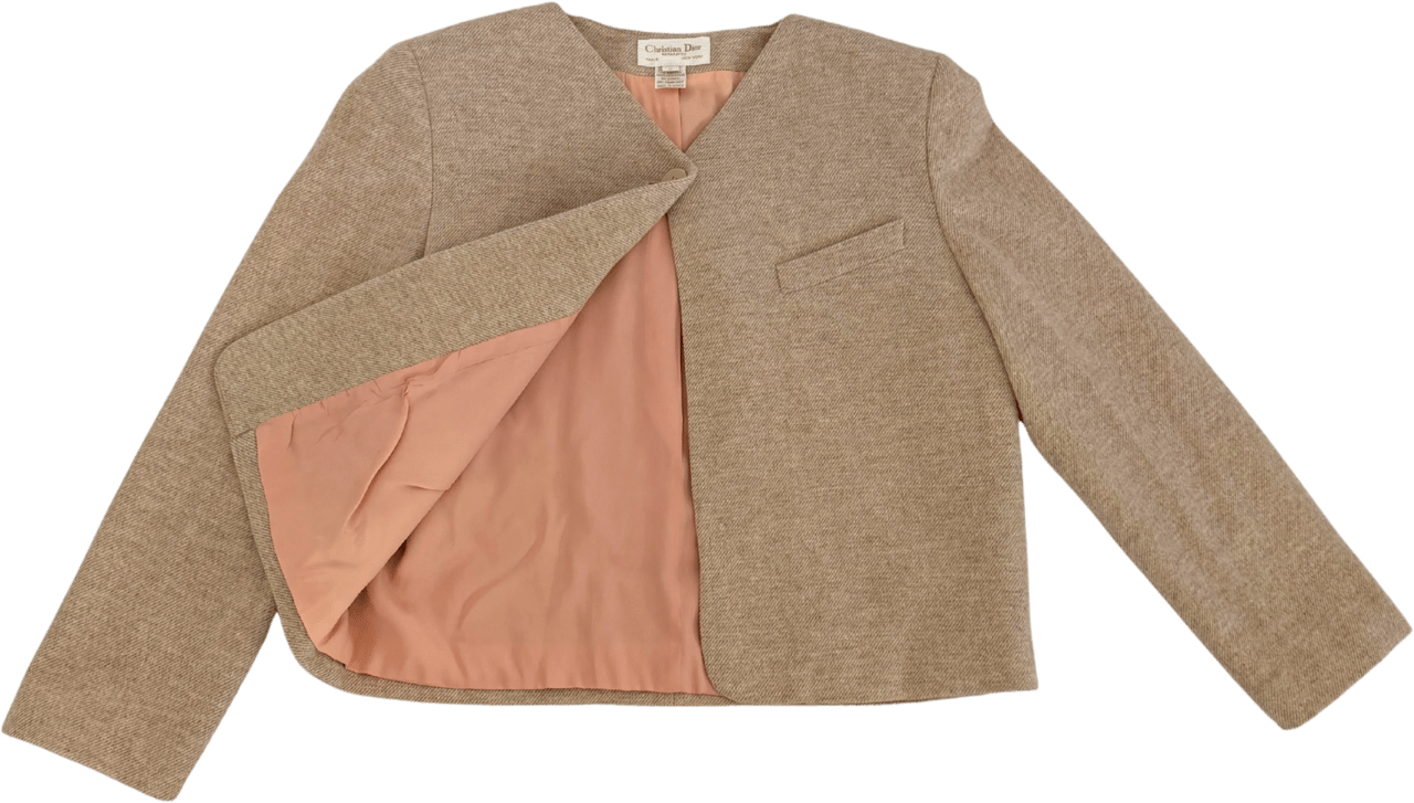 Dior Dior Blazer Größe 8 Beige / sehr gut Beige
