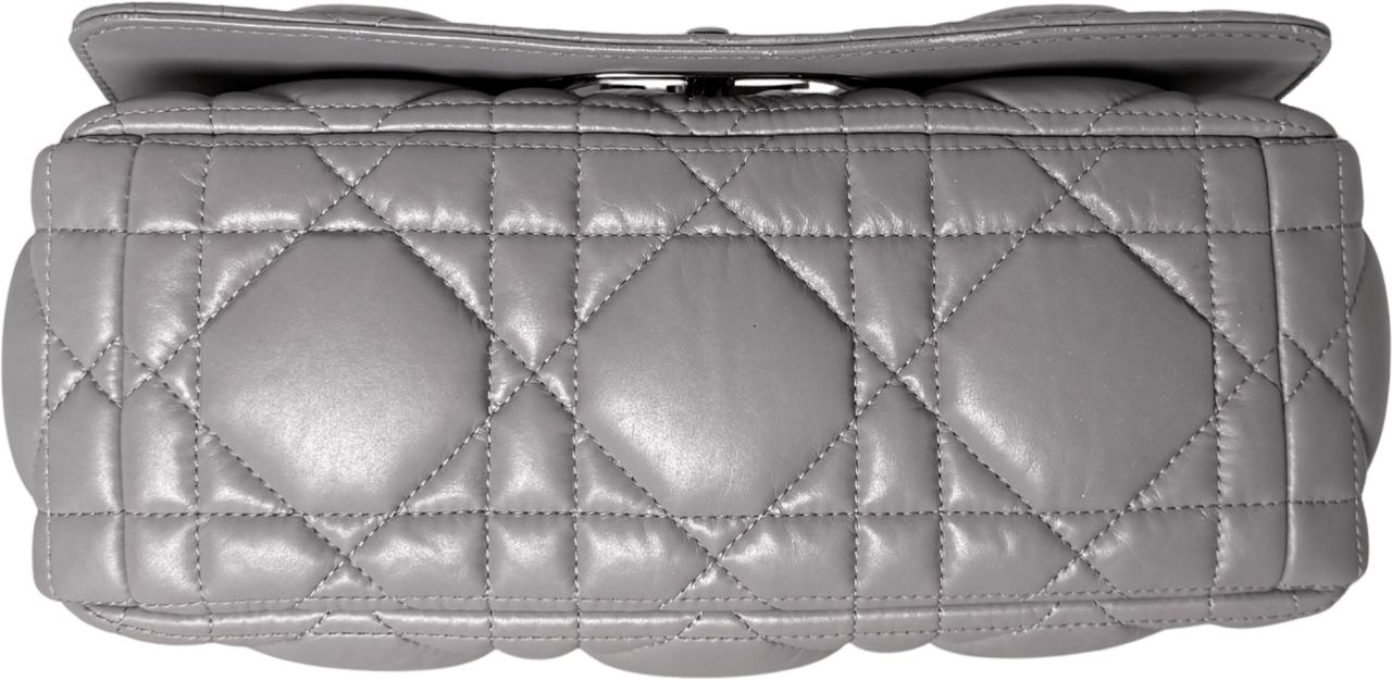 Dior Dior Medium Check Bag Dark Grey / very good Grijs