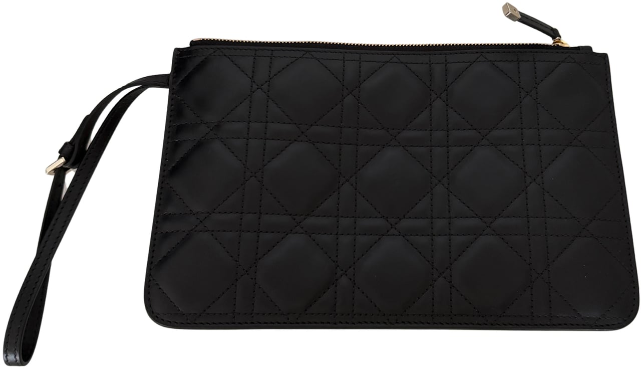 Dior Toujours Bag Black Large Leather Full Set Zwart