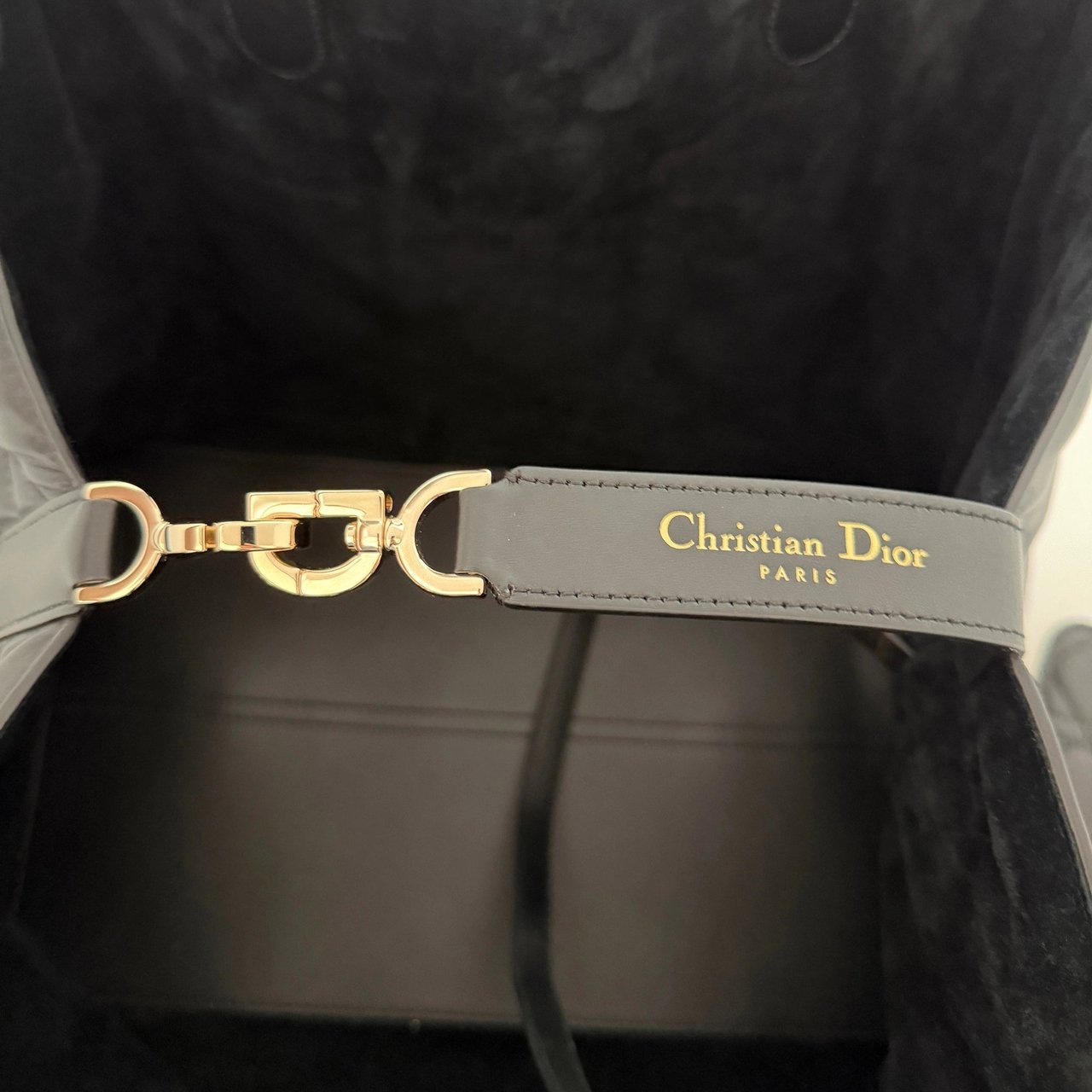 Dior Toujours Bag Black Large Leather Full Set Zwart