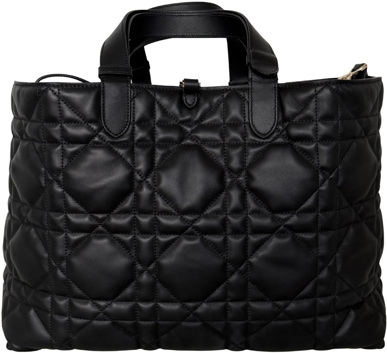 Dior Toujours Bag Black Large Leather Full Set Zwart