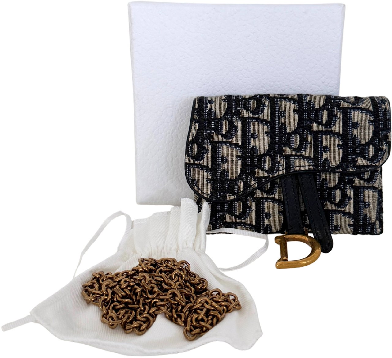 Dior Christian Dior Nano Saddle Crossbody Belt Pouch Oblique / very good Divers