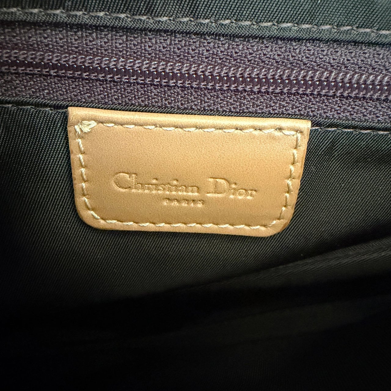 Dior Saddle Medium Bag Fabric Light Brown John Galliano Vintage / Near mint Bruin