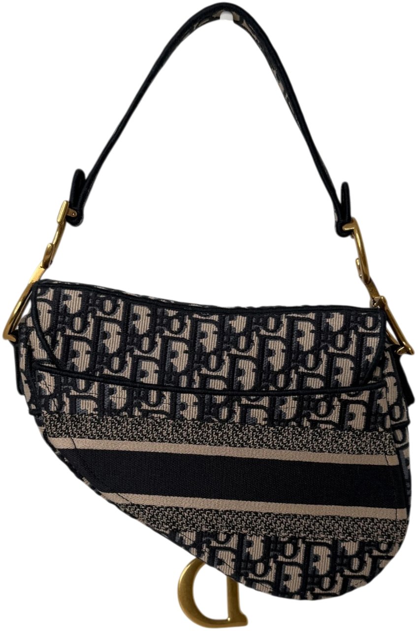 Dior Saddle Bag Dior Oblique mittelgroß Beige