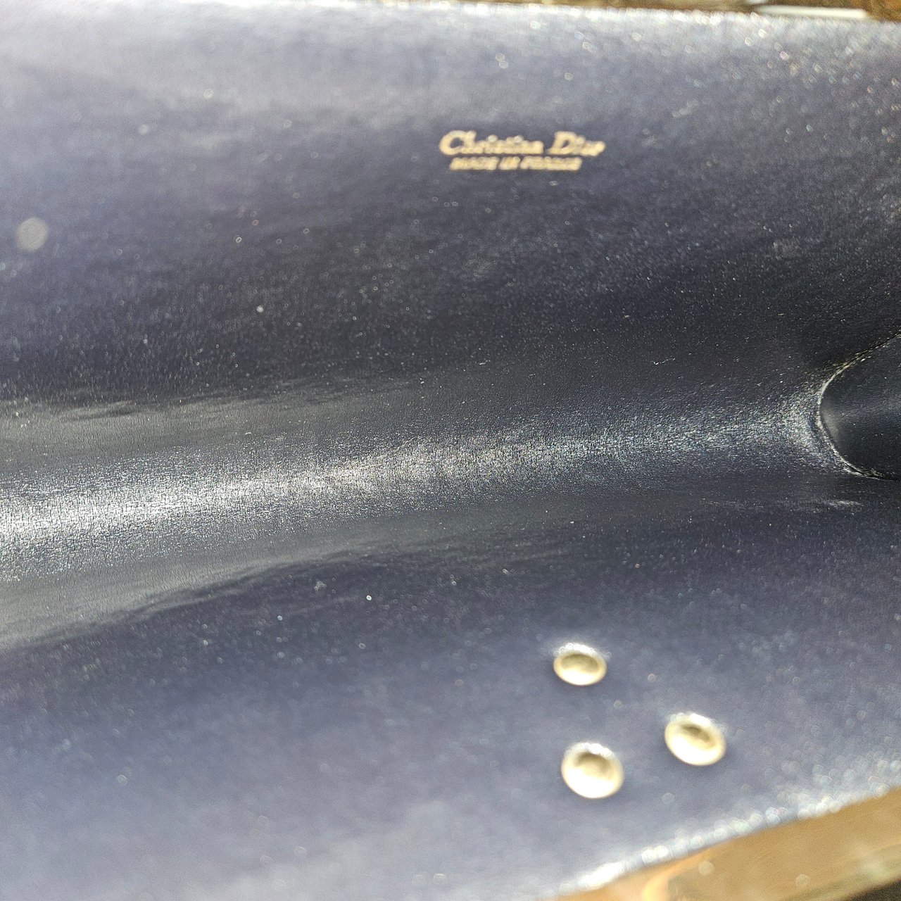 Dior Christian Dior Trotter Monogram Clutch Bag Blauw