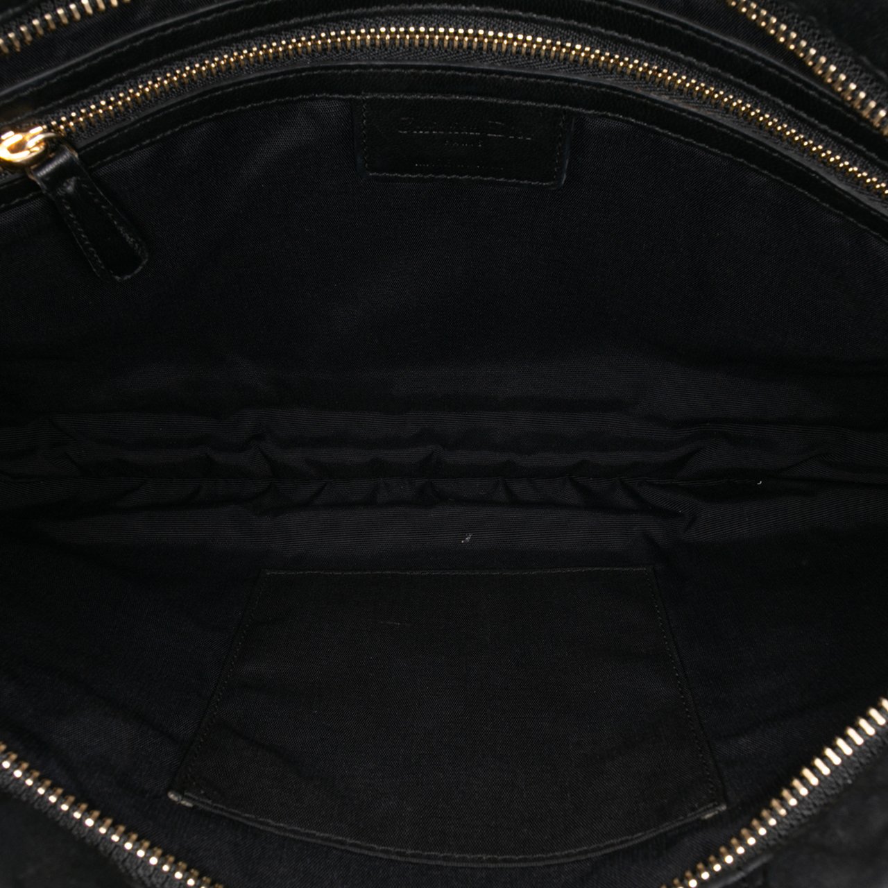 Dior Lambskin Cannage Lady Dior Clutch Zwart