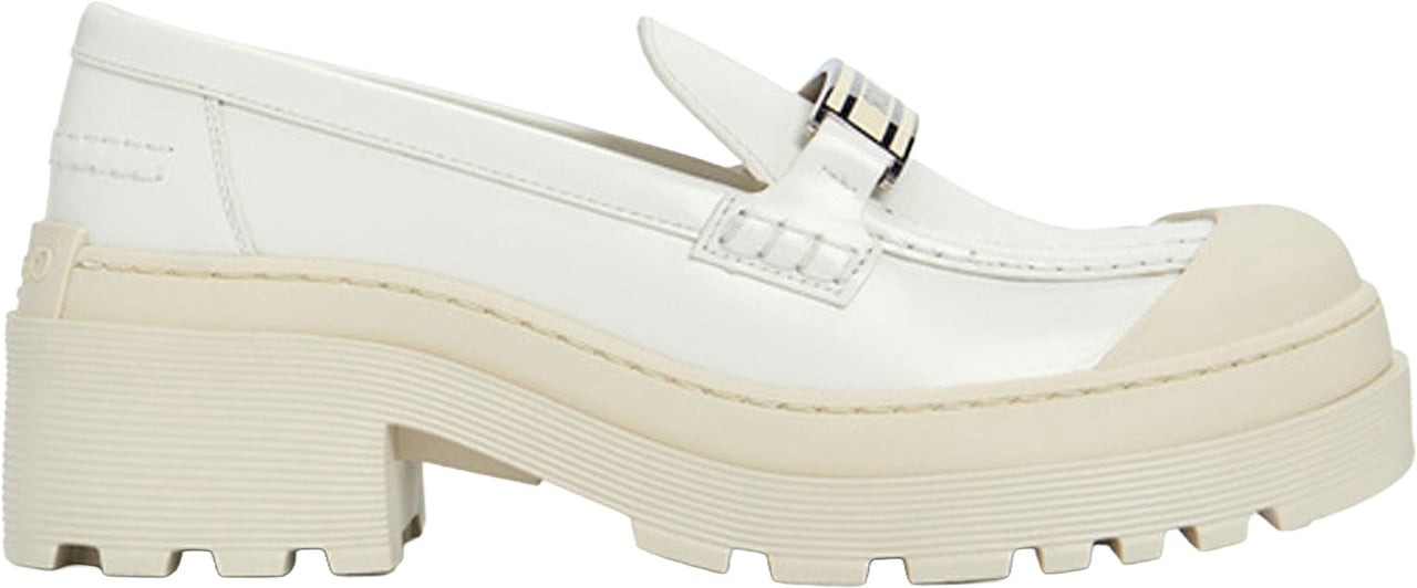 Dior Dior Leather Loafers Wit