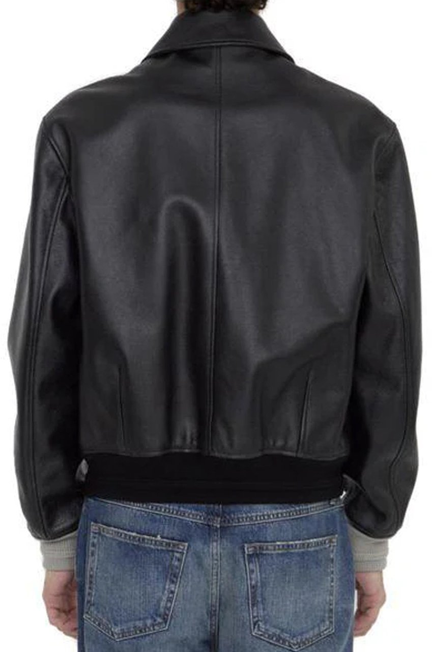 Dior Christian Dior Couture Leather Jacket Zwart