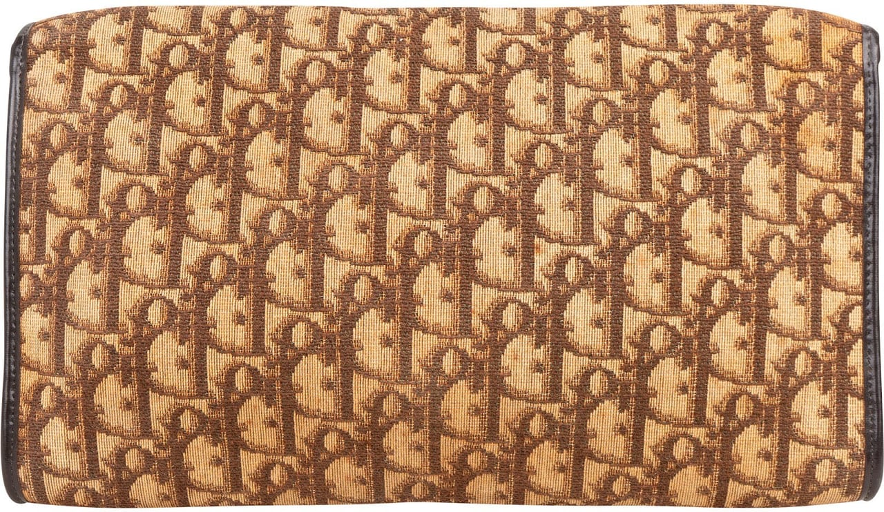 Dior Christian Dior Oblique Monogram Clutch Bag Bruin
