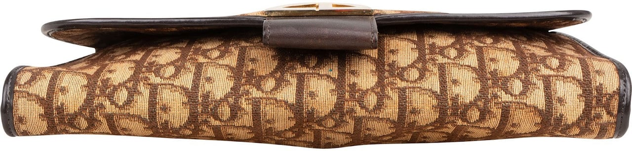 Dior Christian Dior Oblique Monogram Clutch Bag Bruin