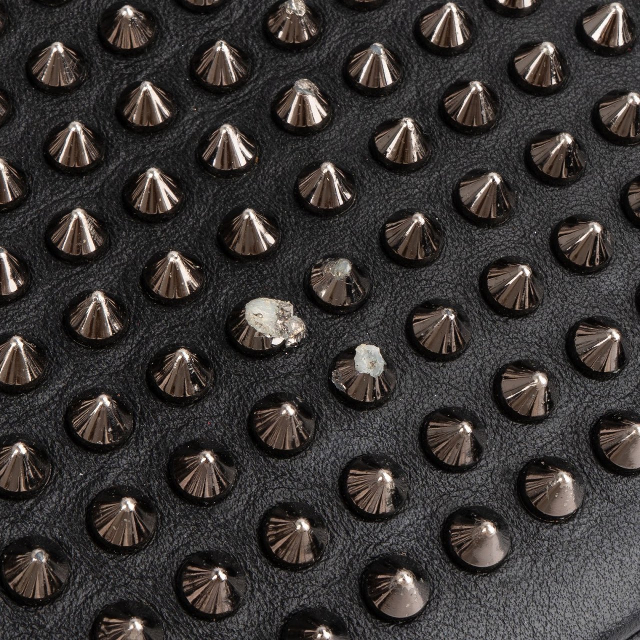 Dior Christian Louboutin Leather Spiked Loubiposh Crossbody Bag Zwart