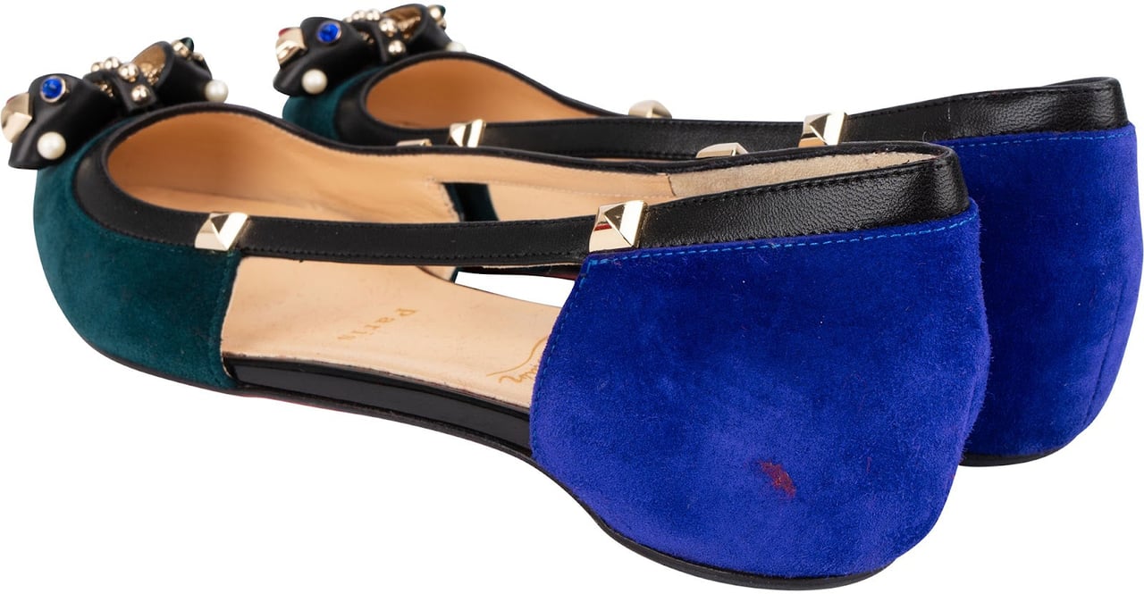 Dior Christian Louboutin Boudiva Flats (36,5) Blauw