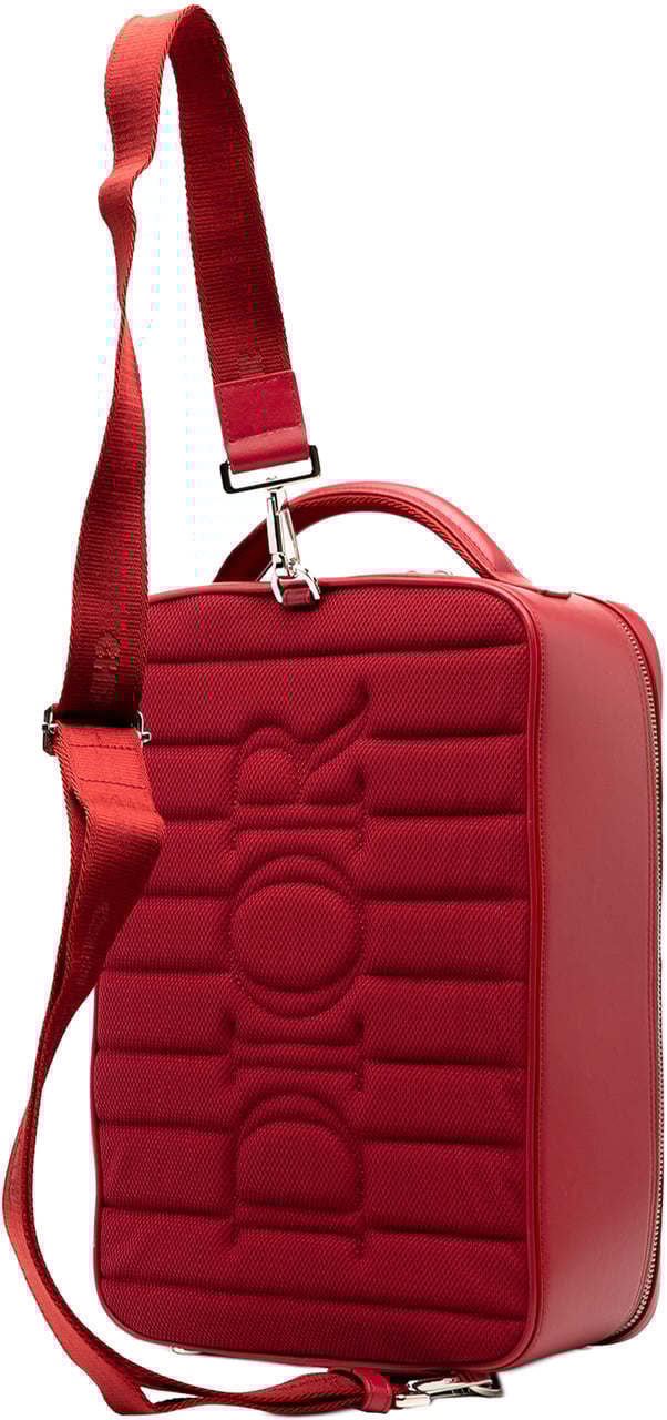 Dior Oblique Perforated Calfskin Galaxy World Tour Shoe Case Rood