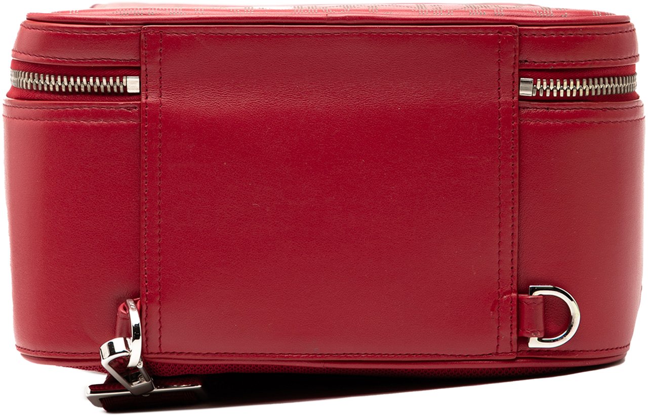 Dior Oblique Perforated Calfskin Galaxy World Tour Shoe Case Rood