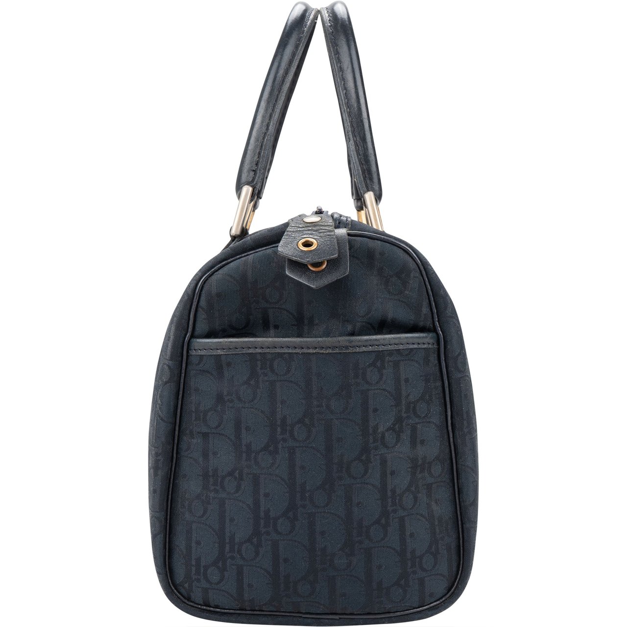 Dior Christian Dior Trotter Satin Monogram Boston Handbag Divers
