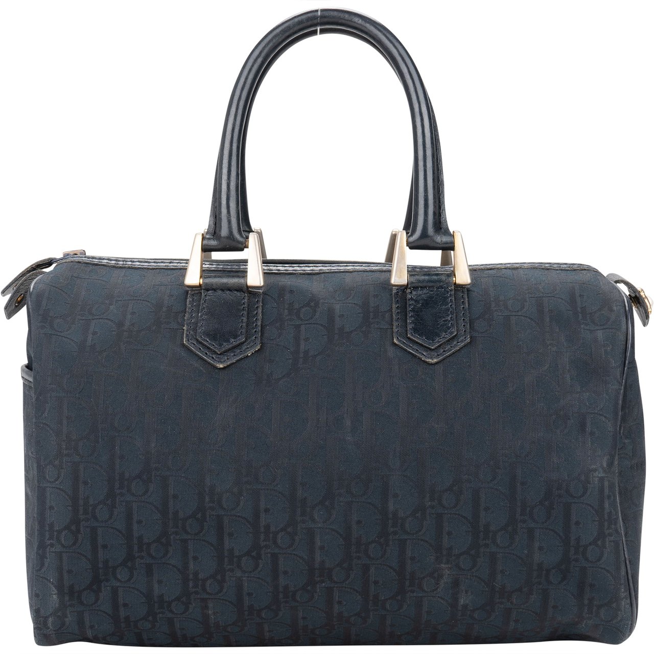 Dior Christian Dior Trotter Satin Monogram Boston Handbag Divers