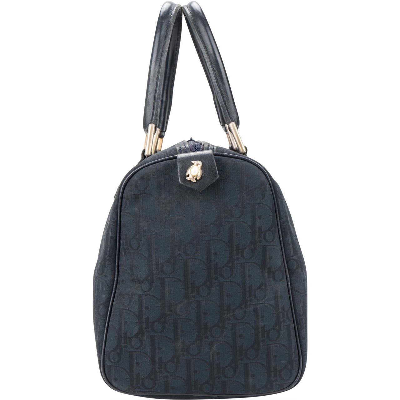 Dior Christian Dior Trotter Satin Monogram Boston Handbag Divers