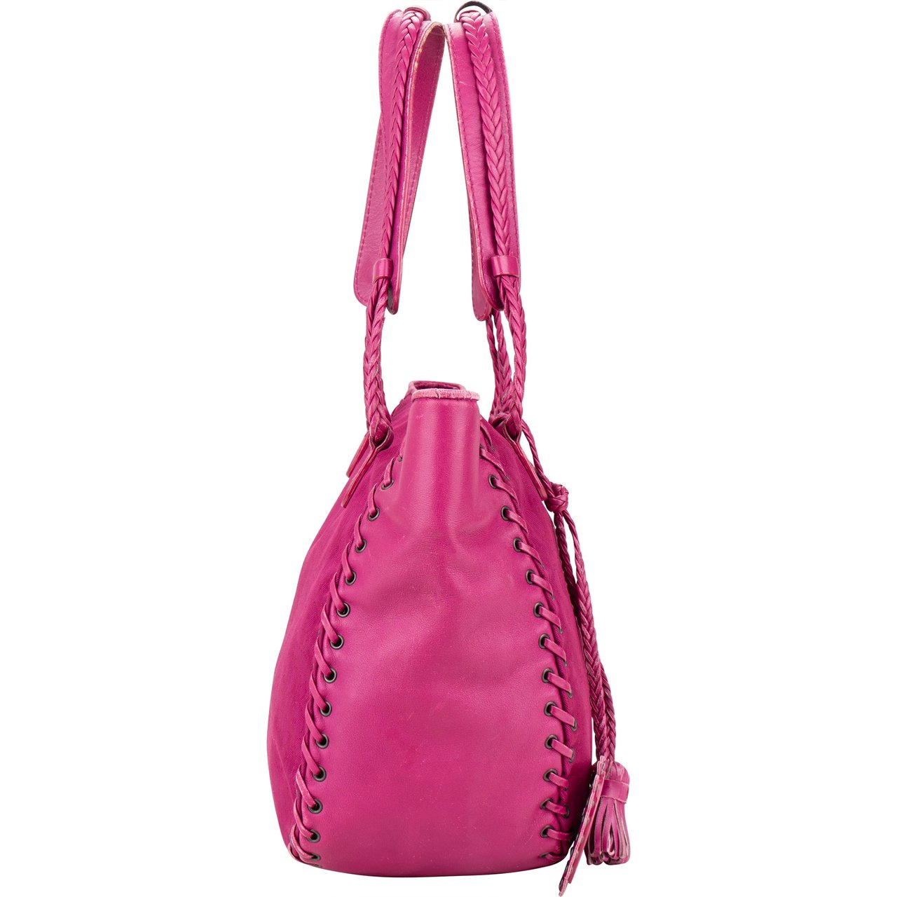 Dior Christian Dior Pink Trotter Monogram Ethnic String Handbag Divers