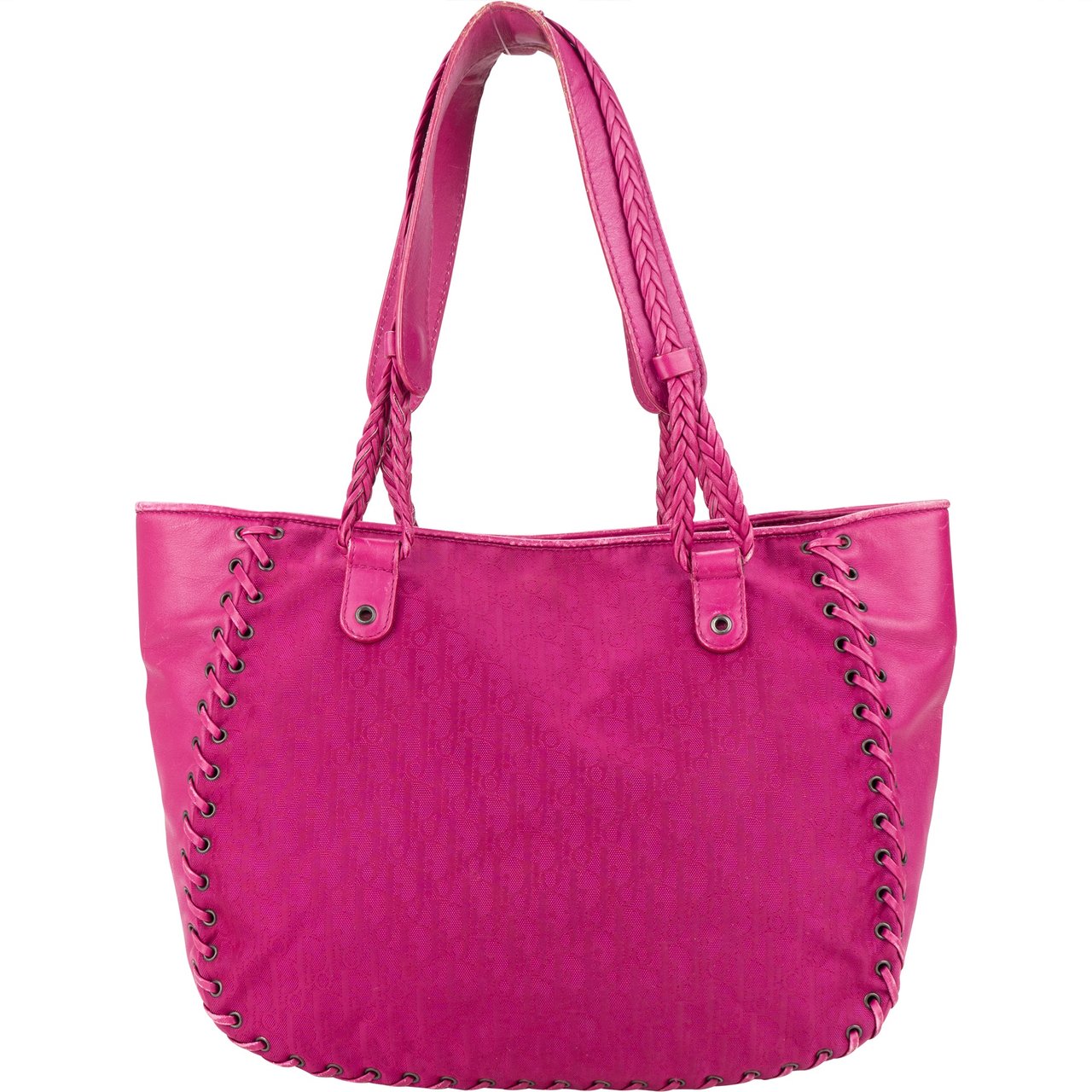 Dior Christian Dior Pink Trotter Monogram Ethnic String Handbag Divers