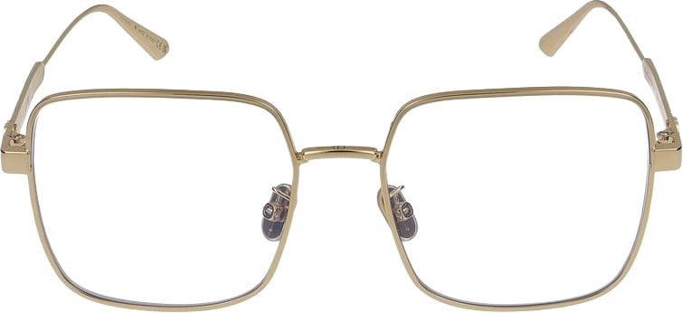 Dior Gold DIORCANNAGEO S1F Textured Eyeglasses Wit