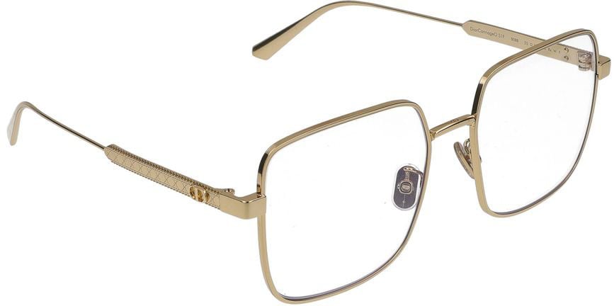 Dior Gold DIORCANNAGEO S1F Textured Eyeglasses Wit