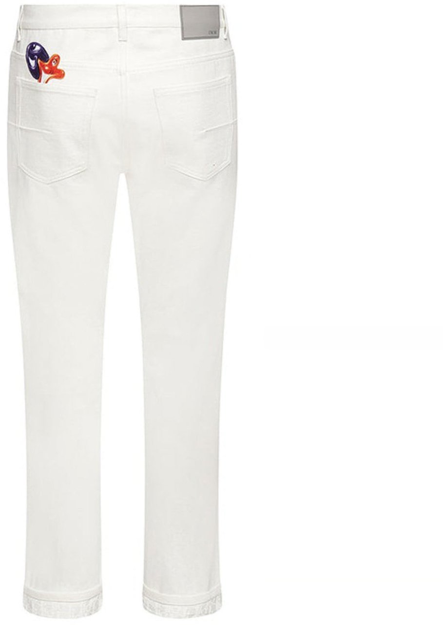 Dior Dior KennyScharf Patches Jeans Wit
