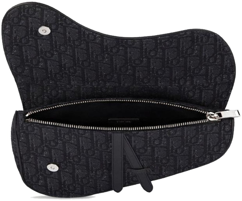 Dior Oblique Jacquard Messenger Bag Zwart