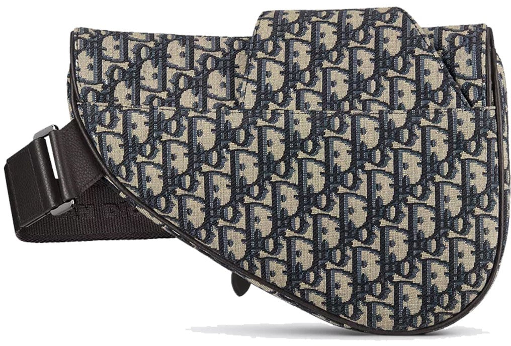 Dior Dior Saddle Oblique Shoulder Bag Beige