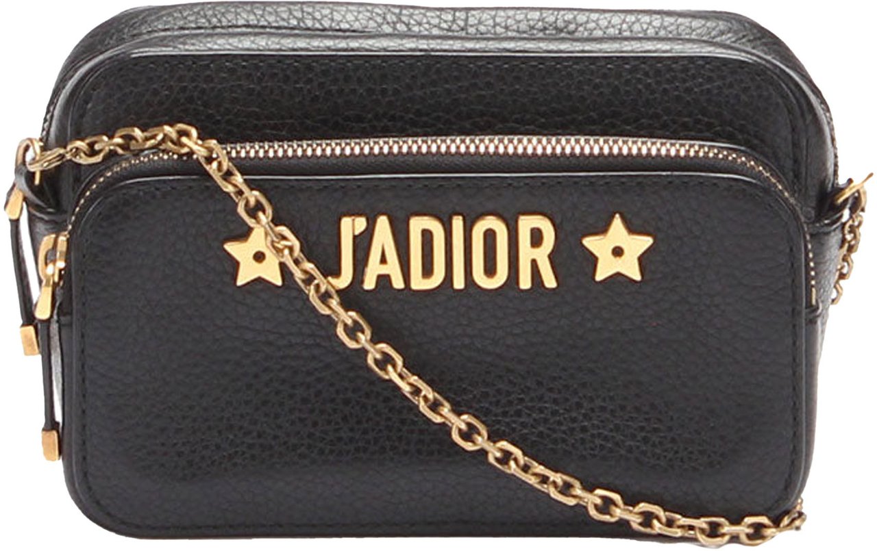 Dior J'Adior Camera Case Clutch with Chain Zwart