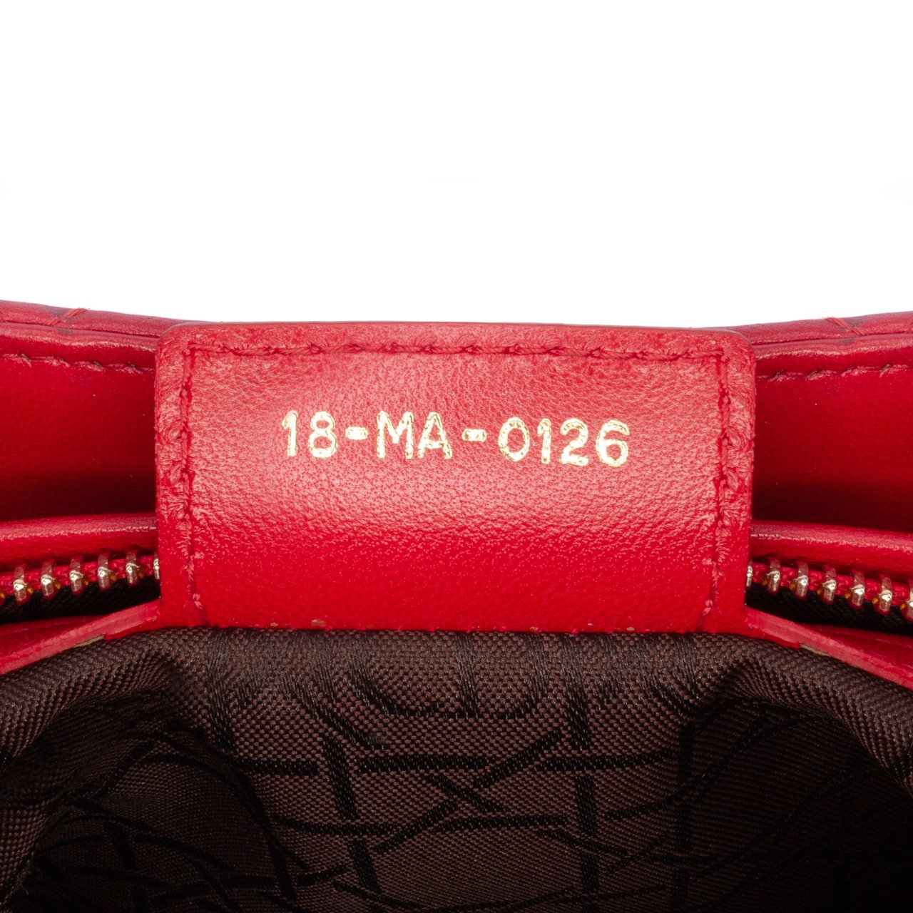 Dior Medium Lambskin Cannage Lady Dior Rood