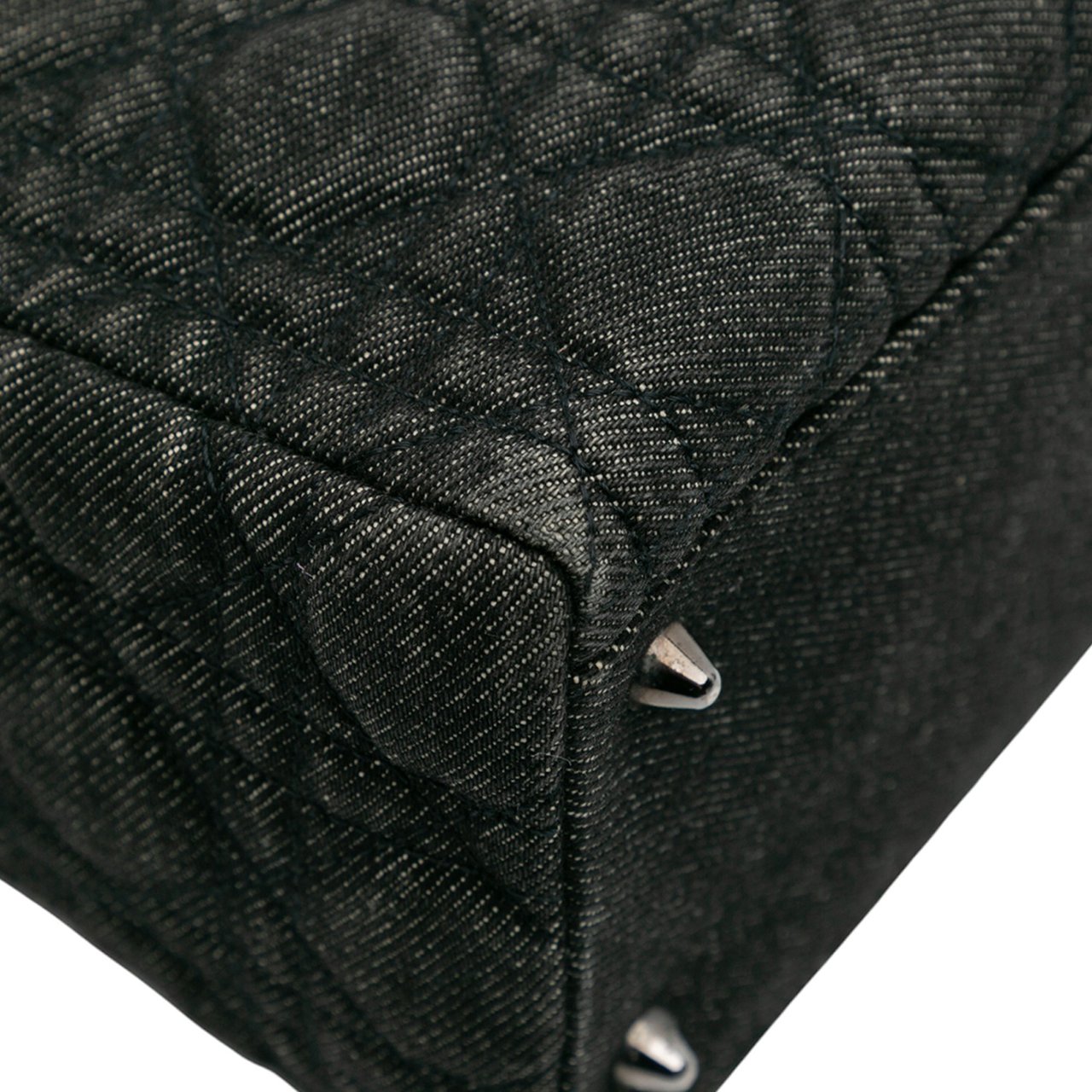 Dior Medium Denim Cannage Lady Dior Zwart