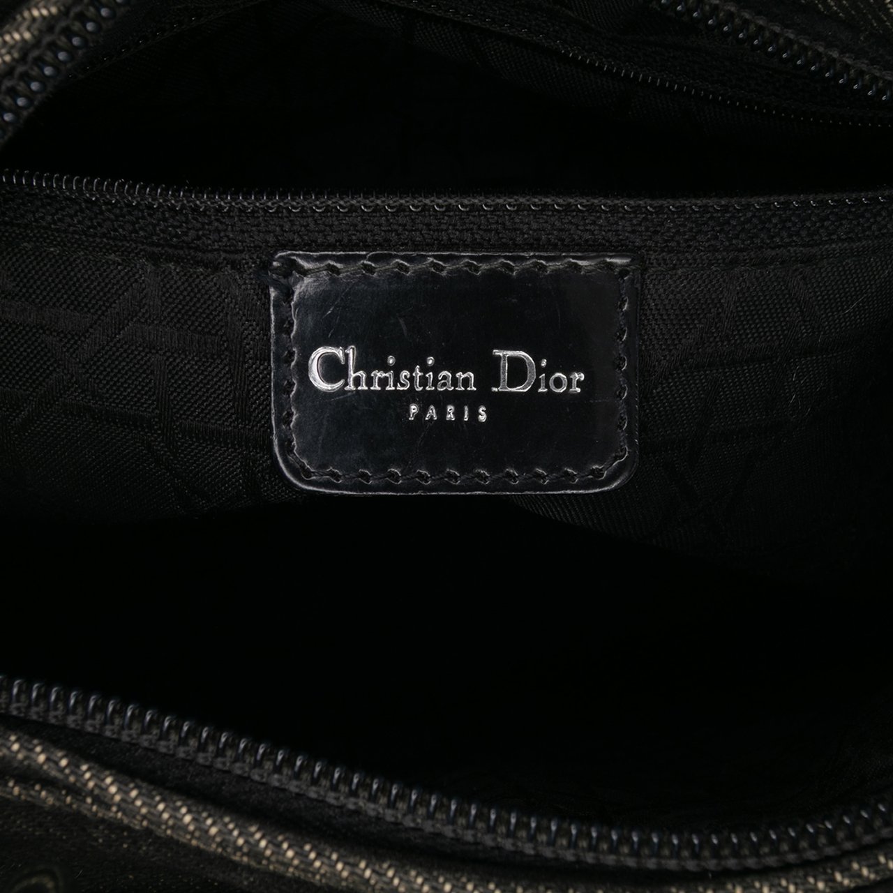 Dior Medium Denim Cannage Lady Dior Zwart