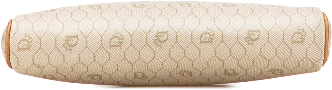 Dior Honeycomb Coated Canvas Clutch Bruin