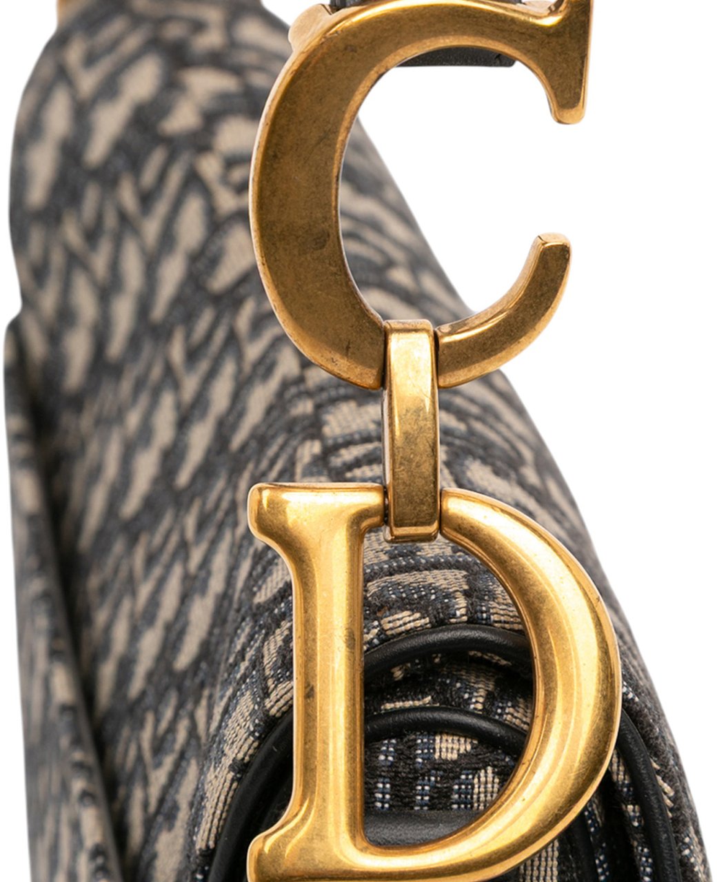 Dior Oblique Canvas Saddle Bag Blauw