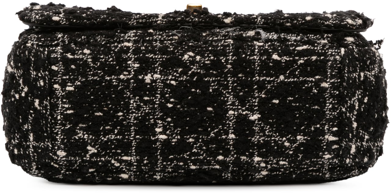 Dior Small Tweed Macrocannage Caro Bag Zwart