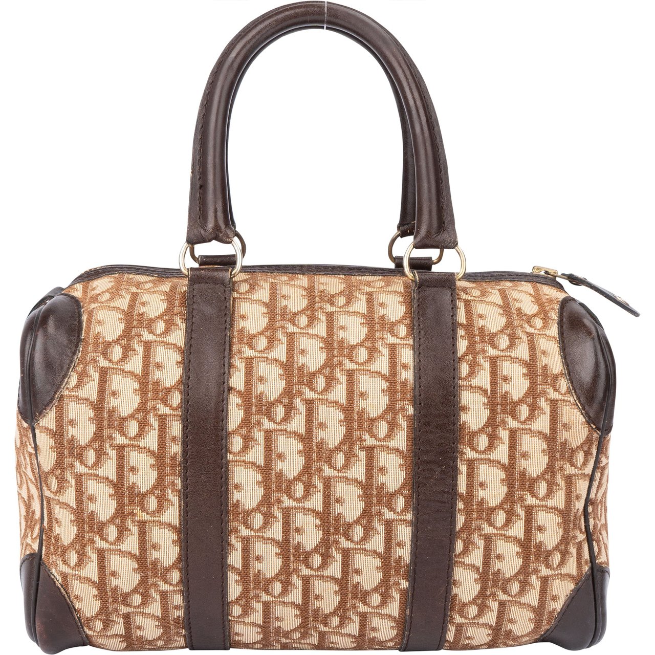 Dior Christian Dior Trotter Monogram Boston 25 Handbag Divers