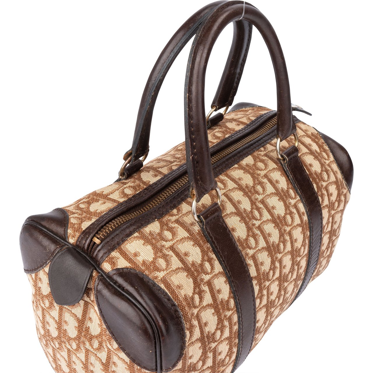 Dior Christian Dior Trotter Monogram Boston 25 Handbag Divers