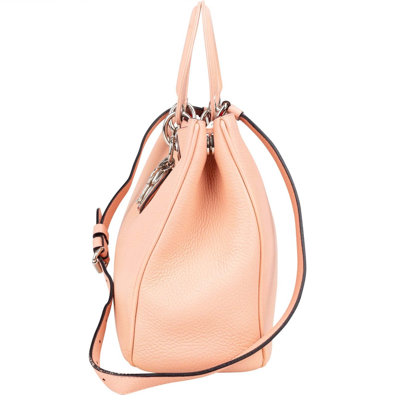 Dior Christian Dior Pink Leather Diorissimo Handbag Roze