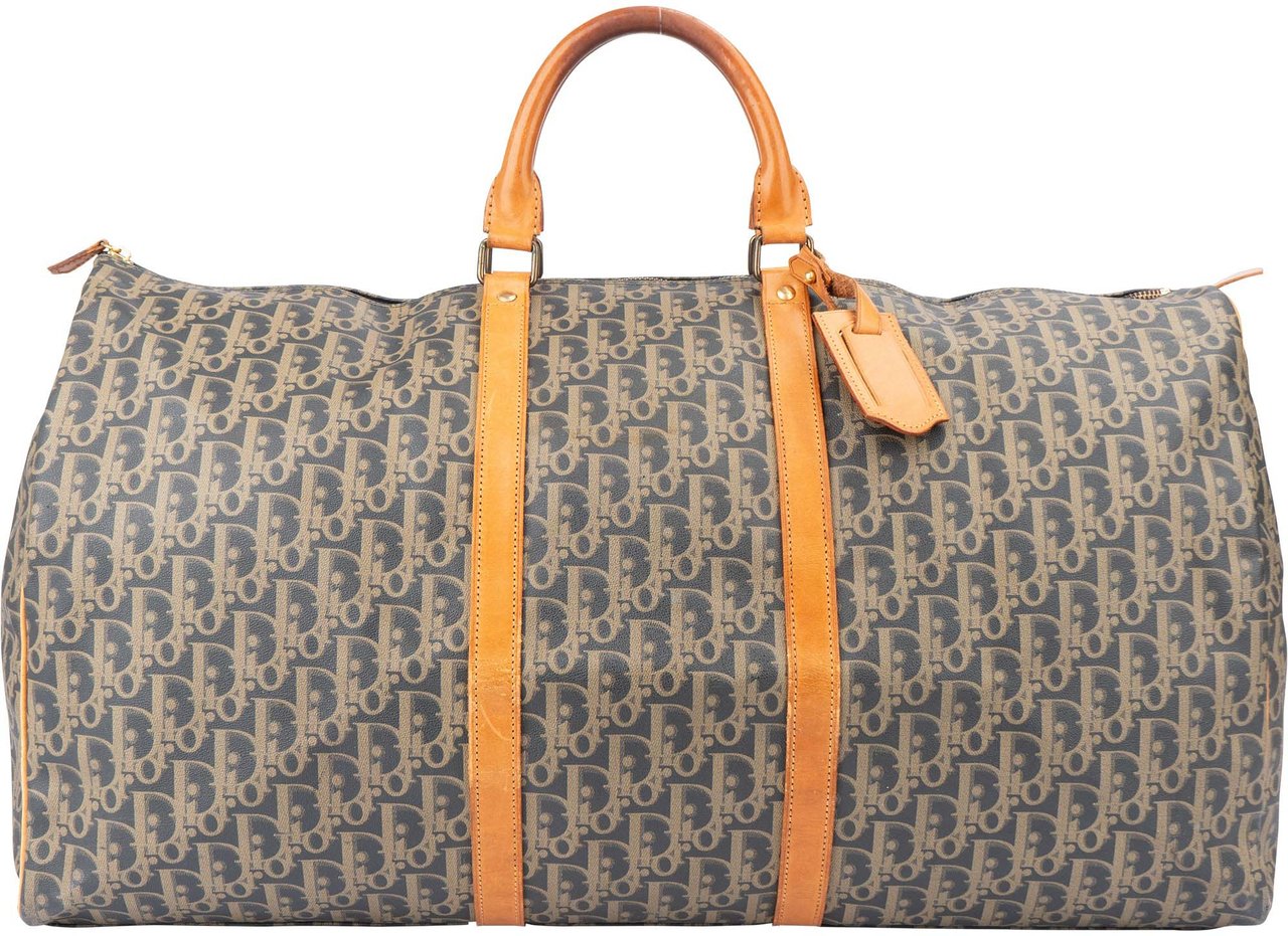 Dior Christian Dior Rare Trotter Monogram Boston 55 Duffle Bag Divers