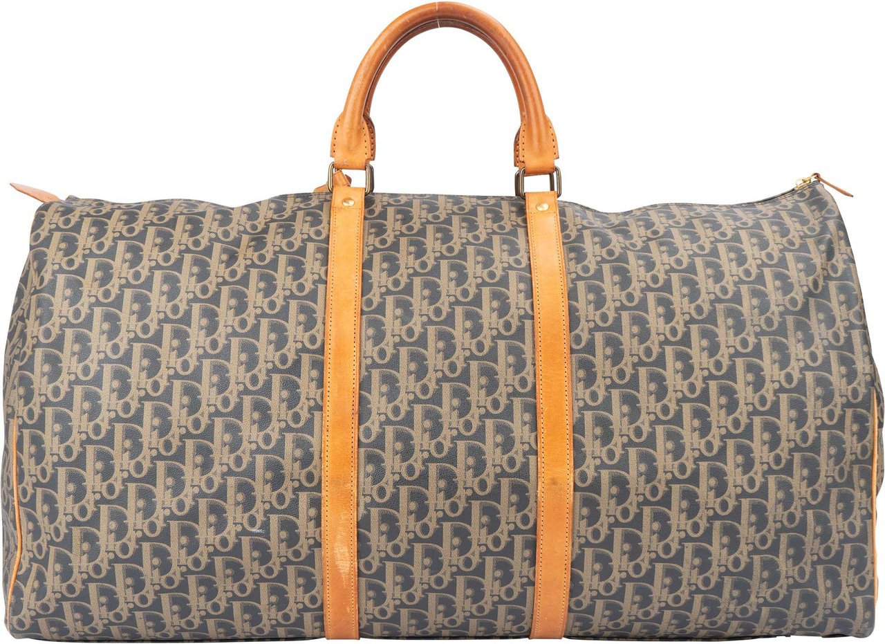 Dior Christian Dior Rare Trotter Monogram Boston 55 Duffle Bag Divers