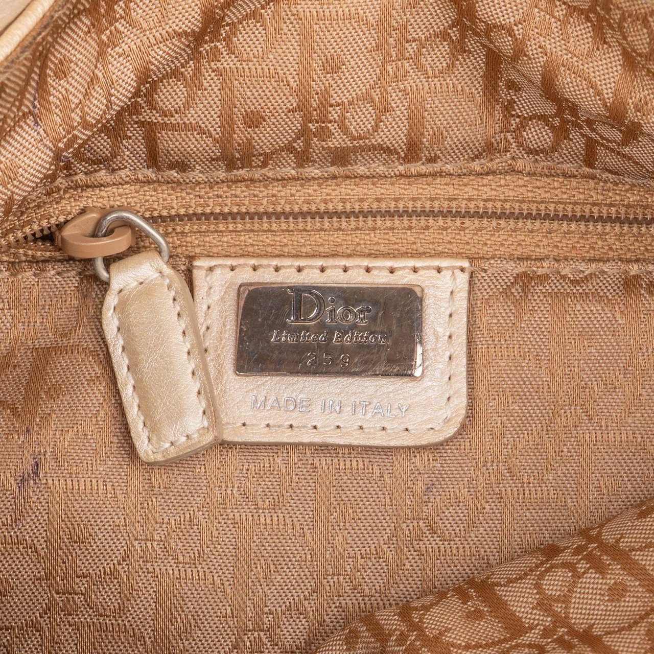 Dior Christian Dior Gaucho Saddle Limited 259 Ivory Shoulder Bag Divers