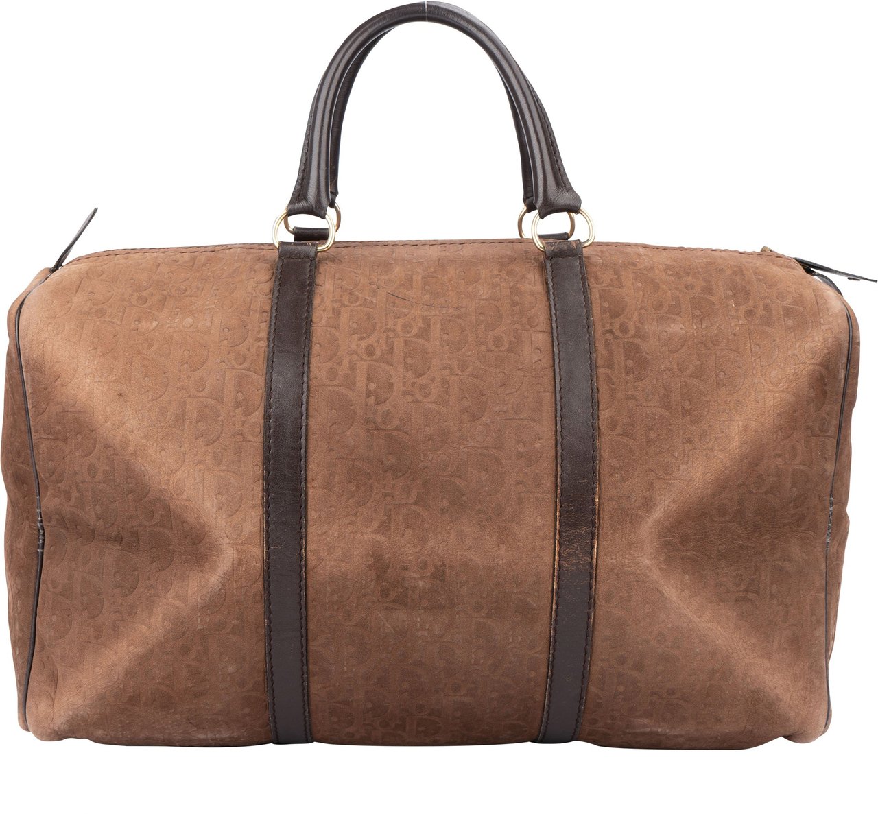 Dior Christoan Dior Leather Monogram Boston 40 Duffle Bag Divers