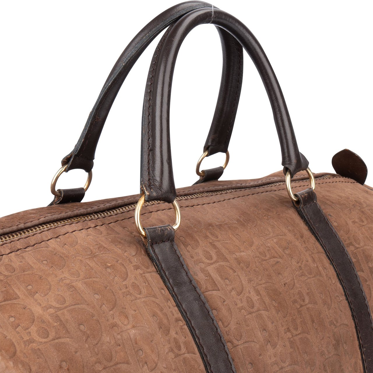 Dior Christoan Dior Leather Monogram Boston 40 Duffle Bag Divers