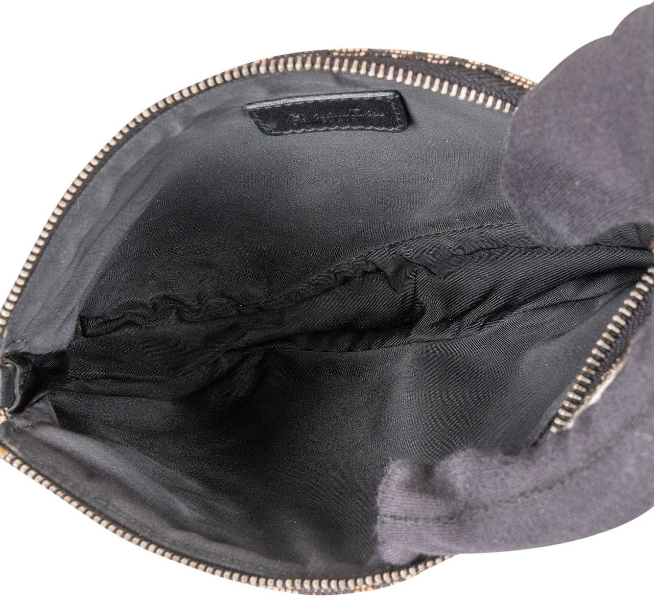 Dior Christian Dior Monogram Trotter Mini Saddle Shoulder Bag Zwart