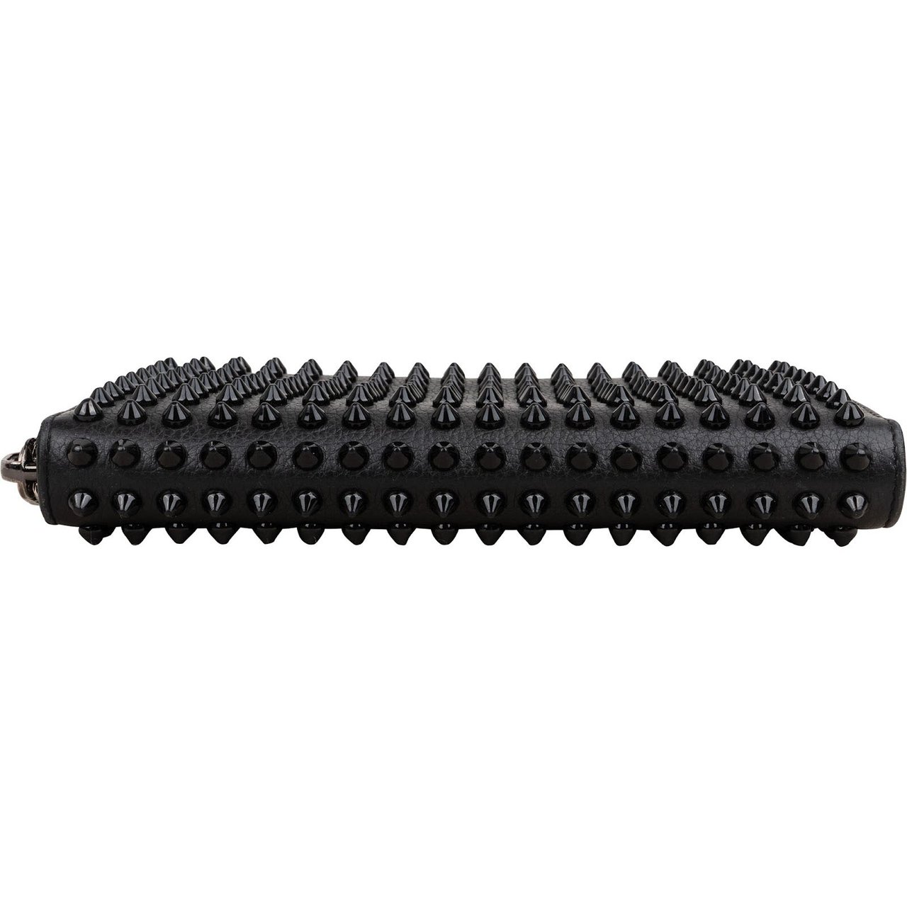 Dior Christian Louboutin Calfskin Panettone Spikes Wallet Zwart