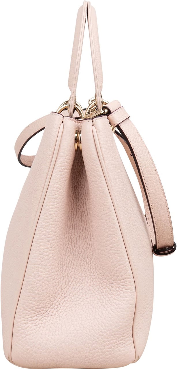 Dior Christian Dior Grained Calfskin Diorissimo Medium Shoulder Bag Rood