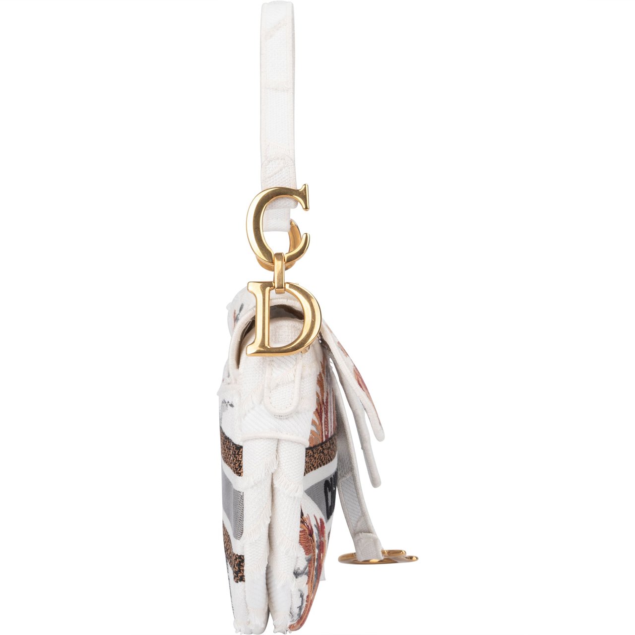 Dior Christian Dior Limited Multicolor Floral Saddle Handbag Divers