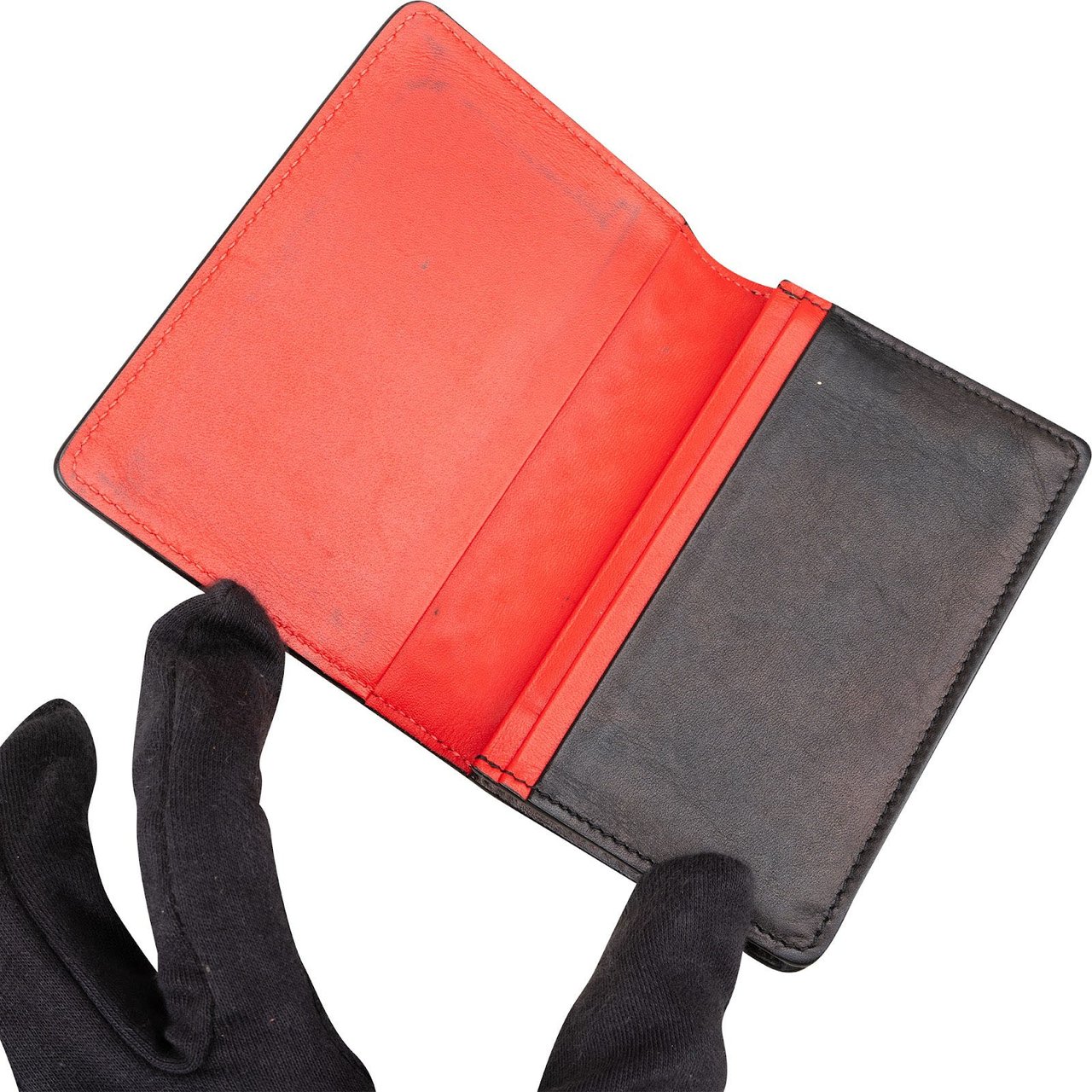 Dior Christian Louboutin Spikes Bifold Card Holder Zwart
